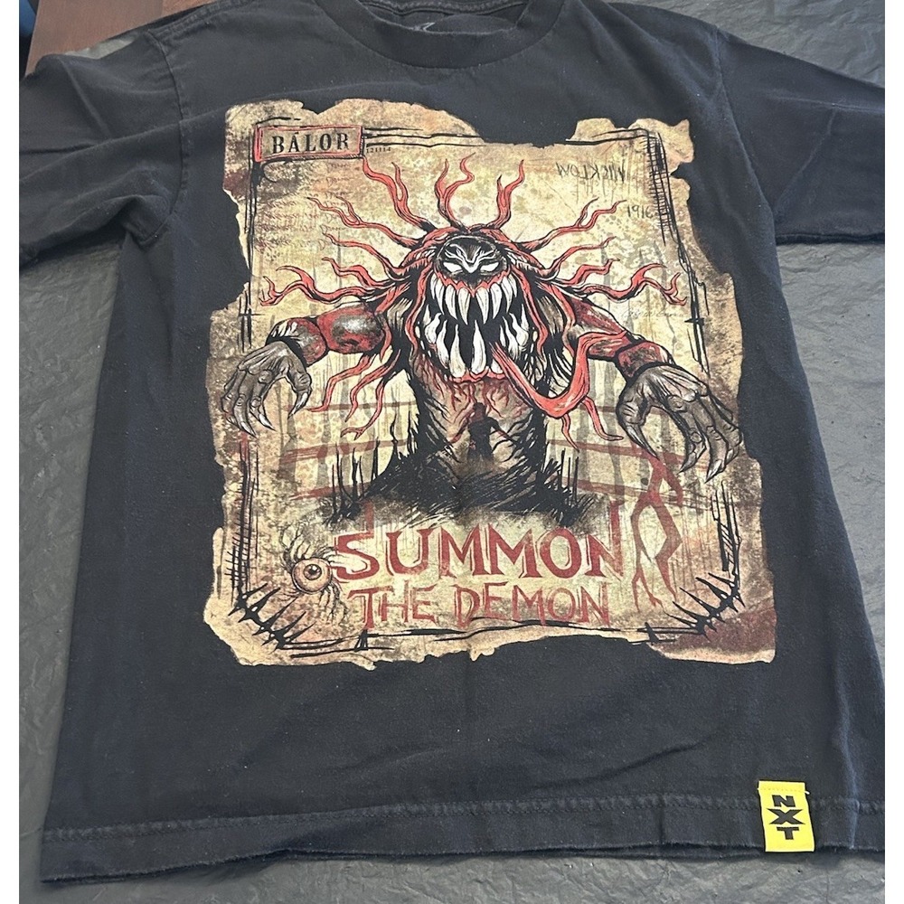 WWE NXT Finn Balor Summon The Demon Authentic Black Wrestling Shirt Size‎ Small